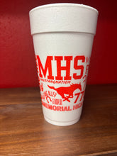 Load image into Gallery viewer, NEW!! NEW!!! Memorial Mustangs Styrofoam Cups - MUSTANG SPIRIT DESIGN
