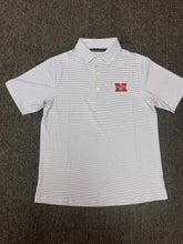 Load image into Gallery viewer, NEW NEW! Memorial Mustang Black Stripe Custom Polo

