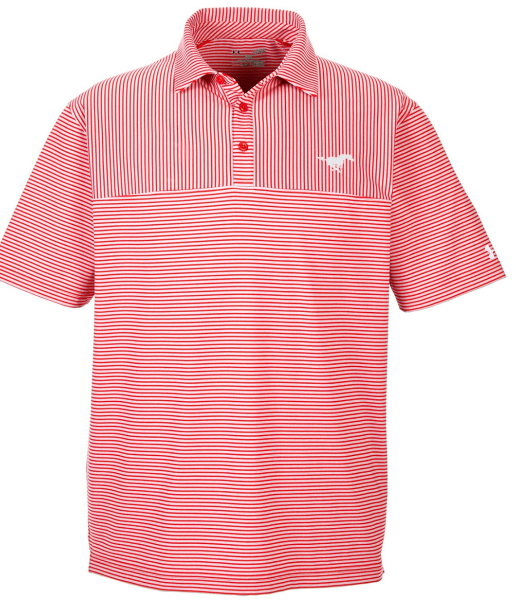 Under Armour Red Stripe Polo