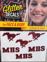 Load image into Gallery viewer, Face Stickers - MHS &amp; Mustang
